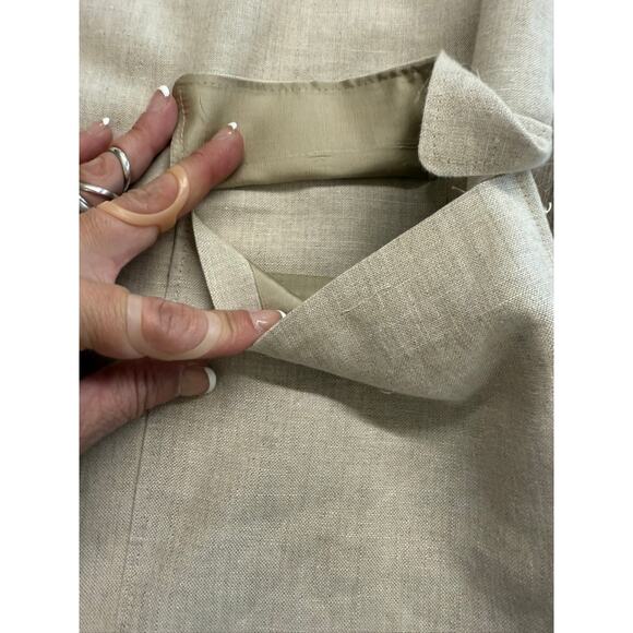 "FACONNABLE" Design By Albert Goldberger Mens 100% Linen Blazer SZ XXLL 3 Button - Picture 10 of 13